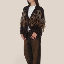 Carica l'immagine nel visualizzatore di Gallery, Philia Loft cardigan con frange lana mohair Art L03O0174

