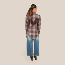 Carica l'immagine nel visualizzatore di Gallery, Vicolo camicia scozzese flanella con frange 100% cotone Art 27C6417
