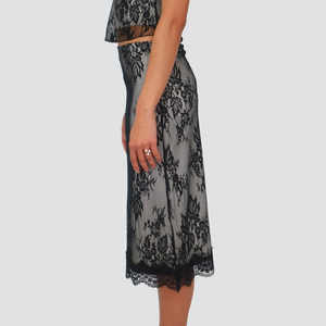 Haveone longuette con pizzo 55% viscosa Art GMA-P092