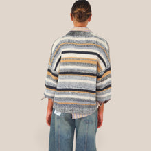 Carica l'immagine nel visualizzatore di Gallery, Haveone cardigan rigato 30% lana Art JIT-R025
