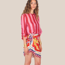 Carica l'immagine nel visualizzatore di Gallery, Haveone camicia over rigata 85% lyocell Art CVS-Q398

