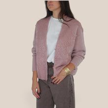 Carica l'immagine nel visualizzatore di Gallery, Philia Loft cardigan inserti pizzo alpaca Art D03E0286
