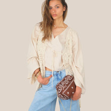 Carica l'immagine nel visualizzatore di Gallery, Susy MIx pochette stampa bandana con tracolla Art 668B
