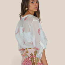 Carica l'immagine nel visualizzatore di Gallery, Haveone camicia over fantasia tigre 85% lyocell Art CVS-Q469
