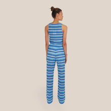 Carica l'immagine nel visualizzatore di Gallery, Vicolo pantalone palazzo zig zag elastico vita 50% cotone Art TAB2462
