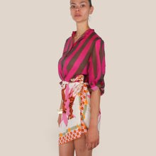 Carica l'immagine nel visualizzatore di Gallery, Haveone camicia over rigata 85% lyocell Art CVS-Q422
