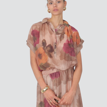 Carica l&#39;immagine nel visualizzatore di Gallery, Vicolo camicia macrofiore 75% lyocell Art TD2560
