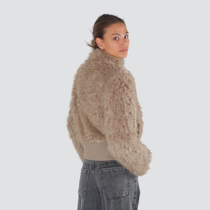 Tensione in bomber gonzaga con zip foderato Art AI25-7178