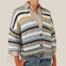 Carica l'immagine nel visualizzatore di Gallery, Haveone cardigan rigato 30% lana Art JIT-R025
