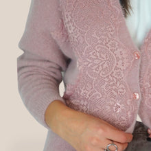 Carica l'immagine nel visualizzatore di Gallery, Philia Loft cardigan inserti pizzo alpaca Art D03E0286
