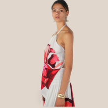 Carica l'immagine nel visualizzatore di Gallery, Tensione in top foulard stampa fiore 100% viscosa Art PE260521
