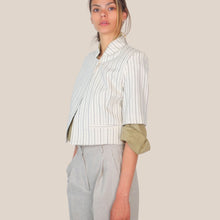 Carica l'immagine nel visualizzatore di Gallery, Vicolo blazer gessato manica corta 70% cotone 30% viscosa Art TAB1975
