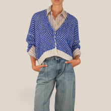 Carica l'immagine nel visualizzatore di Gallery, Haveone cardigan bubble misto lana Art MIT-R133
