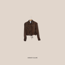 Carica l'immagine nel visualizzatore di Gallery, Vicolo camicia crop coulisse fondo 58% lyocell 425 ramia Art TAB1829 ( pantalone Art TAB1810 )

