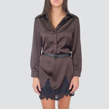Carica l&#39;immagine nel visualizzatore di Gallery, Haveone abito satin con pizzo Art AVS-P057
