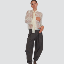 Carica l&#39;immagine nel visualizzatore di Gallery, Haveone blusa con fusciacca e ferma nodo Art CMA-P051
