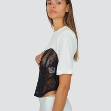 Carica l&#39;immagine nel visualizzatore di Gallery, Tensione in t-shirt con spallini bustino pizzo Art GH470
