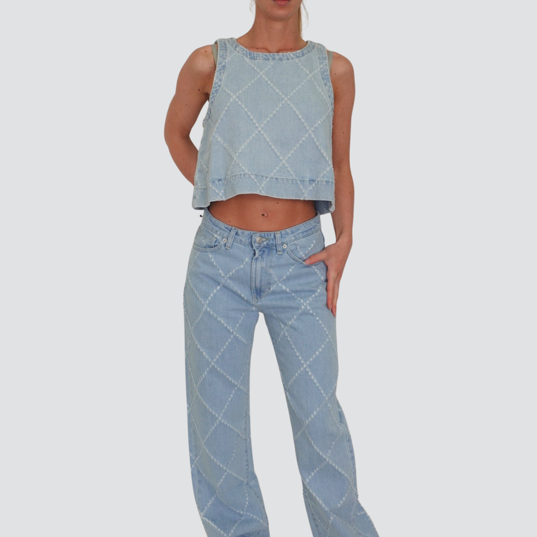 Vicolo jeans Alex rombi 100% cotone Art DD5023