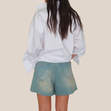 Carica l'immagine nel visualizzatore di Gallery, Philia Loft shorts con cintura e stampa 100% cotone Art D02E0965
