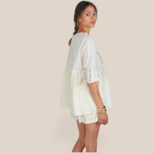 Carica l'immagine nel visualizzatore di Gallery, Susy Mix kaftano ricamato filo lurex 70% viscosa 30% cotone Art 240926

