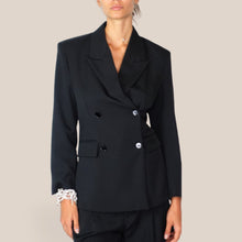 Carica l'immagine nel visualizzatore di Gallery, Vicolo blazer doppio petto sfiancato bottoncini retro Art TAC0136 ( bermuda Art TAC0867 )

