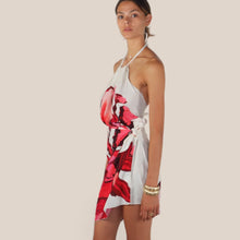 Carica l'immagine nel visualizzatore di Gallery, Tensione in mini gonna foulard stampa fiore 100% viscosa Art PE260517
