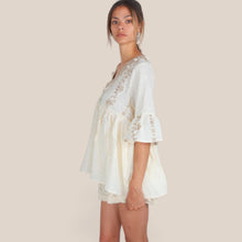 Carica l'immagine nel visualizzatore di Gallery, Susy Mix kaftano ricamato filo lurex 70% viscosa 30% cotone Art 240926
