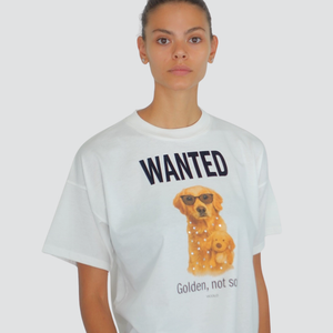 Vicolo t-shirt over con stampa e strass 100% cotone Art RF0089