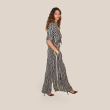 Carica l'immagine nel visualizzatore di Gallery, Haveone pantalone palazzo elastico vita 100% viscosa Art PMA-Q604

