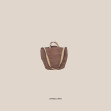 Carica l'immagine nel visualizzatore di Gallery, Philia Loft borsa caffè intrecciata con tracolla Art A02X0565
