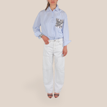 Carica l'immagine nel visualizzatore di Gallery, Tensione in jeans drill barrel western 100% cotone Art ILARY
