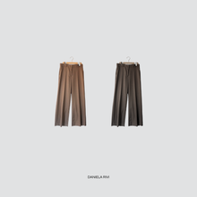 Carica l&#39;immagine nel visualizzatore di Gallery, Haveone pantalone gessato palazzo 62% poliestere 35% viscosa 3% elastan Art PCB-N138
