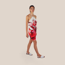 Carica l'immagine nel visualizzatore di Gallery, Tensione in mini gonna foulard stampa fiore 100% viscosa Art PE260517
