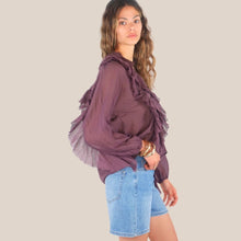 Carica l'immagine nel visualizzatore di Gallery, Susy Mix casacca rouches 100% cotone 26F801
