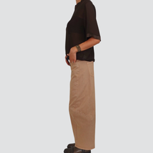 Carica l&#39;immagine nel visualizzatore di Gallery, Haveone pantalone barrel con cintura 98% cotone Art PFW-P125
