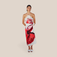 Carica l'immagine nel visualizzatore di Gallery, Tensione in gonna lunga foulard stampa fiore 100% viscosa Art PE260516
