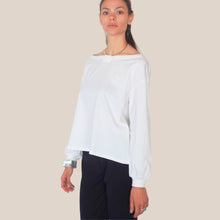 Carica l'immagine nel visualizzatore di Gallery, Vicolo maglia barca over con collana 100% cotone Art UAB0319
