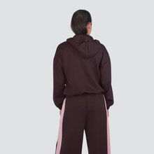 Carica l&#39;immagine nel visualizzatore di Gallery, Haveone maglia cappuccio scollo V fondo elastico coulise colorata 55% poliestere 40% rayon Art MGM-P115
