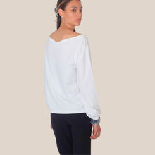 Carica l'immagine nel visualizzatore di Gallery, Vicolo maglia barca over con collana 100% cotone Art UAB0319
