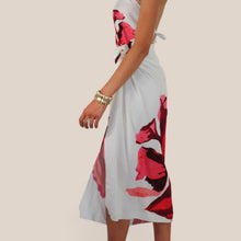 Carica l'immagine nel visualizzatore di Gallery, Tensione in gonna lunga foulard stampa fiore 100% viscosa Art PE260516
