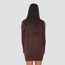 Carica l&#39;immagine nel visualizzatore di Gallery, Haveone completo treccia maglia più gonna 50% viscosa Art HNC-P006
