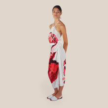 Carica l'immagine nel visualizzatore di Gallery, Tensione in gonna lunga foulard stampa fiore 100% viscosa Art PE260516
