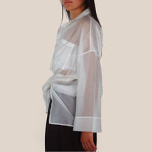 Carica l'immagine nel visualizzatore di Gallery, Vicolo camicia over taschino retro lungo 85% lyocell Art TAC0557
