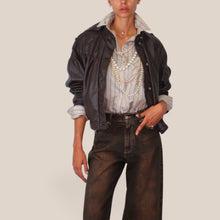 Carica l'immagine nel visualizzatore di Gallery, Haveone bomber ecopelle intrecciato Art KNO-R044
