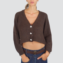 Carica l&#39;immagine nel visualizzatore di Gallery, Haveone cardigan tre bottoni gioiello Art JIT-P021
