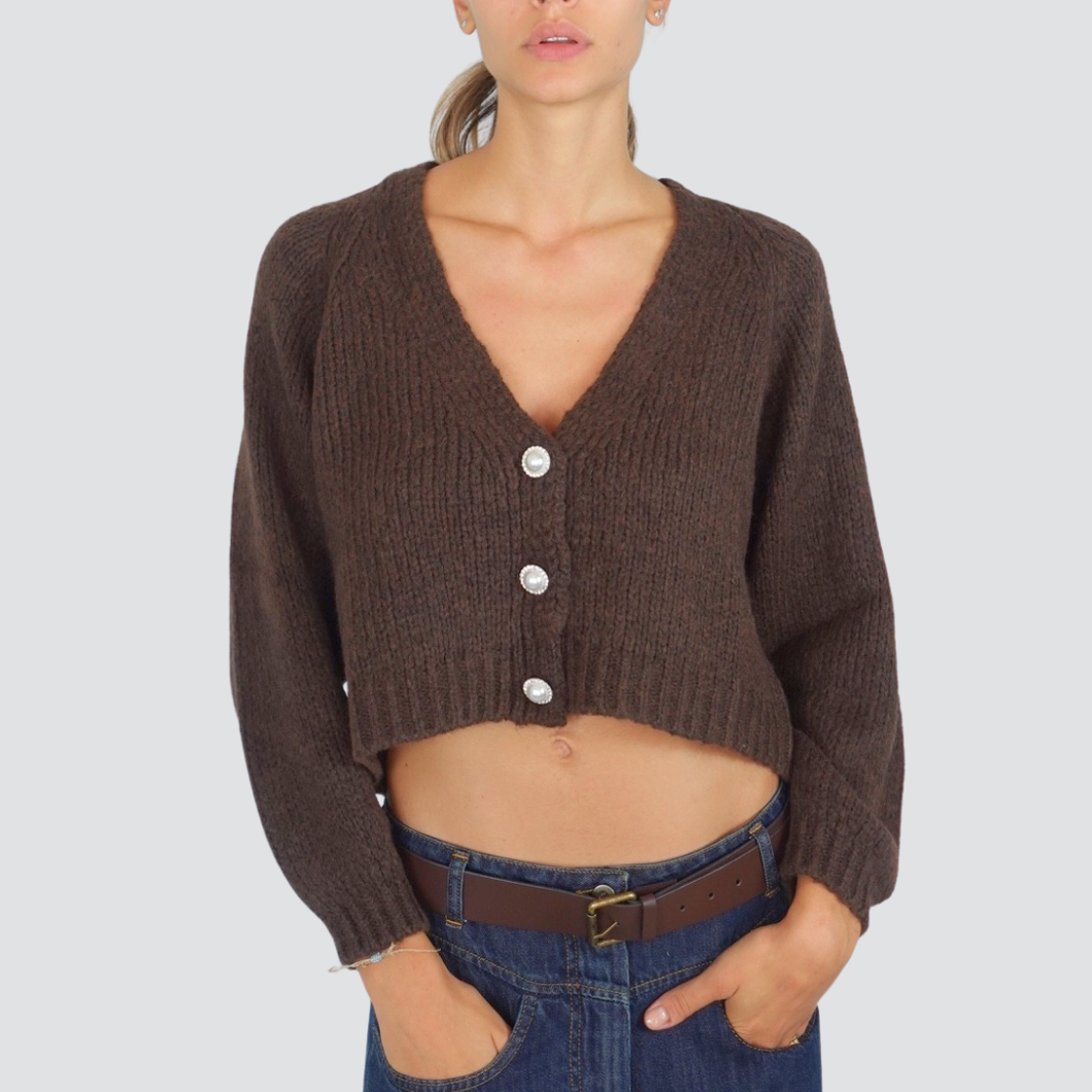 Haveone cardigan tre bottoni gioiello Art JIT-P021