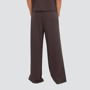 Dixie pantalone palazzo neoprene elastico vita coulisse con tasche 40% viscosa Art P067Y015