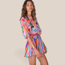 Carica l'immagine nel visualizzatore di Gallery, Tensione in shorts rigato 100% viscosa Art PE260460
