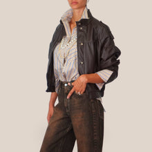 Carica l'immagine nel visualizzatore di Gallery, Haveone bomber ecopelle intrecciato Art KNO-R044
