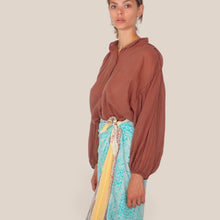 Carica l'immagine nel visualizzatore di Gallery, Tensione in camicia over color nutella 100% cotone Art PE260303
